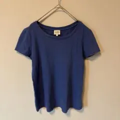 【ARMANI COLLEZIONI】アルマーニコレツォーニ 半袖Tシャツ青38のサムネイル