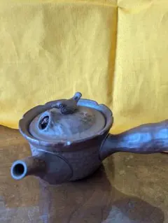 陶器製 急須 鳥の蓋つまみ未使用品