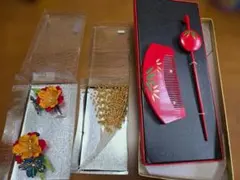 和装 髪飾りセット 簪 櫛 花飾り