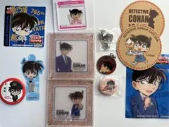 名探偵コナン コナン 工藤新一 コースター アクキー 缶バッジ