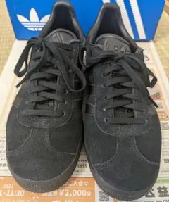 adidas　GAZELLE　アディダス　ガゼル ブラック スエード スニーカー