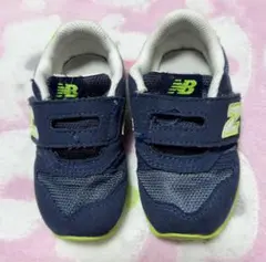 New Balance 373 ネイビー/ライム キッズスニーカー