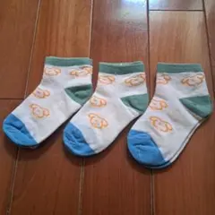 子供用靴下 Sサイズ（12〜13cm） 犬柄プリント ３点セット 新品