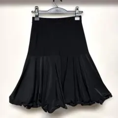 6512★S 黒 シンプル スカート 社交ダンス