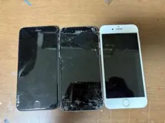 ［画面割れのためジャンク扱い使用はできます］iPhone 8, 7, 6s 3台