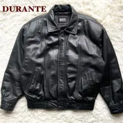 未使用級✨90's レザージャケット　本革　ボンバー　ブラック　襟付 大きい　M