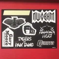 NWOBHM ゲイリー•ムーア　ダイアモンド•ヘッド クォーツ等　ステッカー