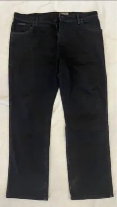 ブラックデニムw38ラングラー