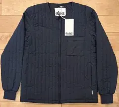 RAINS ネイビー キルティングジャケット M インナーダウン