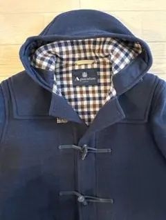 【試着のみ】アクアスキュータム　グローバーオール　ダッフルコート　ネイビー　38