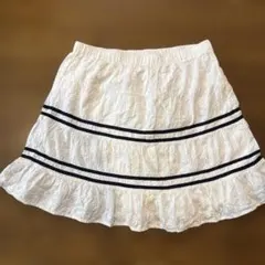 GapKids ホワイト レース刺繍スカート 160cmのサムネイル