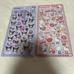 ハローキティ クロミ ボンボンドロップシール 正規品 2枚セット