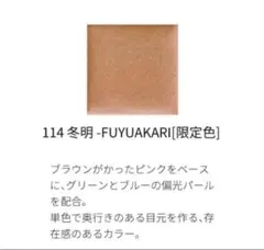 SUQQU スック トーンタッチアイズ 114 冬明