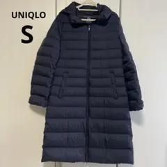 UNIQLO ウルトラライトダウンロングコート Sサイズ ネイビー 美品