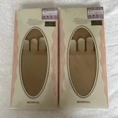 BLONDOLL 17℃ 指先セパレートハイソックス 2足セットのサムネイル