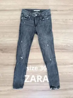 ZARA ダメージスキニーデニム　レディース