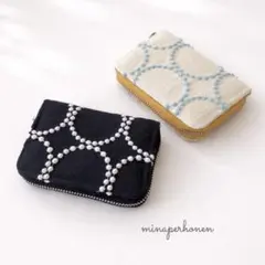 ミナペルホネン　タンバリン　コンパクト財布　ミニ財布　二つ折り財布