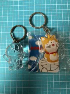 ドラえもん キーホルダー２個セット　レトログッズ