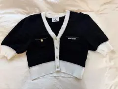 【LILY BROWN×MARY QUANT】デイジーモチーフニットカーディガン