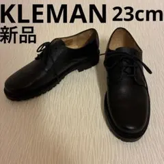 【新品】KLEMAN クレマン プレーントゥーレースアップシューズ 本革23cmのサムネイル