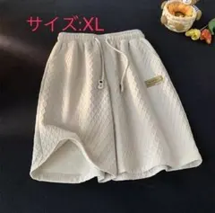 メンズ　ハーフパンツ　XLサイズ　おしゃれ　ホワイト