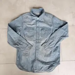 130サイズ ライトブルー ボタン付きシャツ