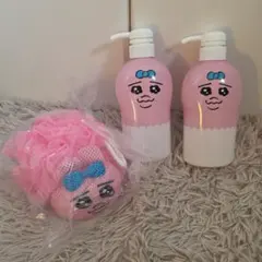 おぱんちゅうさぎ シャンプーボトル ポンプボトル ボディスポンジ お風呂セット