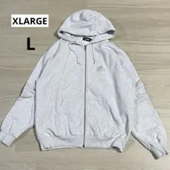 ☆XLARGE エクストララージ☆スウェット パーカー☆ライトグレー Lサイズ☆