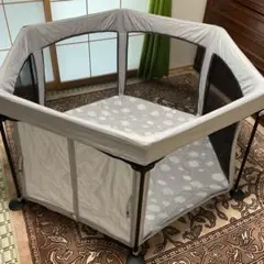 日本育児 洗えてたためるポータブルベビーサークル クラウド