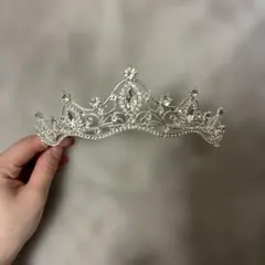 シルバー装飾ティアラ