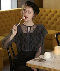 BONLECILL noir/2wayブラウス＆マーメイドキャミドレスSET