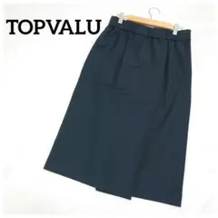 美品 イオン トップバリュ フレアスカート Lサイズ ダークグリーン ゴムのサムネイル