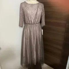 チュールレースドレス M パーティー　結婚式　ピンク　おまけショール