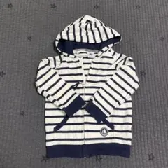 プチバトー　パーカー　ボーダー　18m