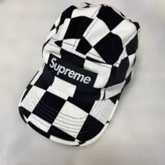 Supreme チェッカーパターン 5パネルキャップ