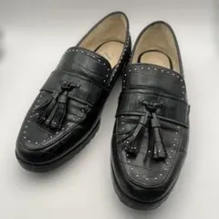 【ZARA】ザラ タッセルローファー クロコ型押しスタッズ 38 (24.5㎝)のサムネイル