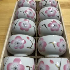 清水焼 桜柄 湯呑み 5客セット - メルカリ