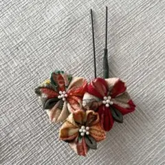 和風ヘアピン　【桜】　髪飾り　浴衣や着物に　ヘアアクセサリー