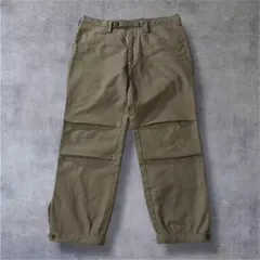 kolor カラー 日本製 ニー切替 ミリタリークロップドパンツ コットン Lのサムネイル