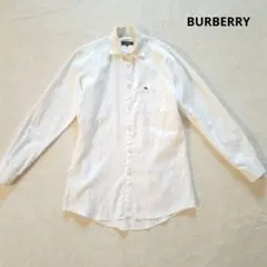 BURBERRY BLACK LABEL 白Ｙシャツ 39 ホース刺繍 長袖のサムネイル