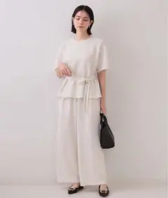 シャツ ワイドパンツ