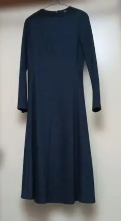 UNIQLO ネイビー ロングニットワンピース M
