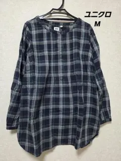 UNIQLO チェック柄 長袖シャツ Mサイズ