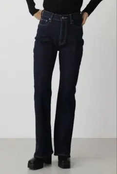 AZUL by moussy HIGH WAIST DENIM FLARE XS