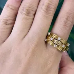 750 ダイヤモンド リング #14.5 メーカー刻あり - メルカリ