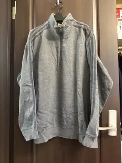 adidas ハーフジップ トレーナー グレー　ヴィンテージ　古着　スウェット