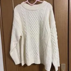 SHOO LA RUE ケーブルニット L