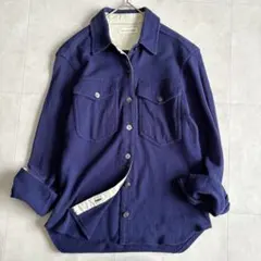 ISABEL MARANT ETOILE ウール混シャツジャケット 紺 38