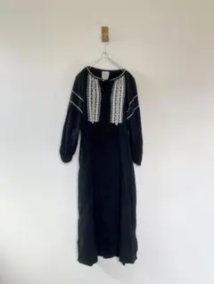 CRAFT STANDARD BOUTIQUE　エスニックワンピース　黒