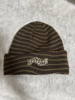 ✨値下げ✨Dime ブラウンストライプ ニット帽